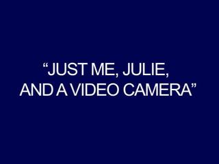 Solo me, julie, e un spettacolo macchina fotografica lesbica pov