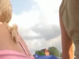 Young lady Fucking With Two boys In Public Place