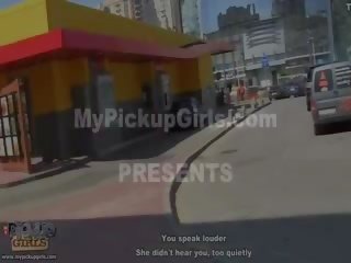 Smashing young female goes for pick up sex