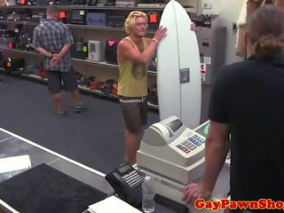 Gay pawnbrokers fucking a straight surferdude