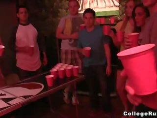 Beer pong turns into fun x rated clip