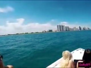 Gorgeous Besties Boat Party makes Into A Nasty Group Fucking