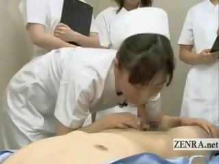 Subtitled cfnm japansk surgeon sykepleiere blowjob seminar
